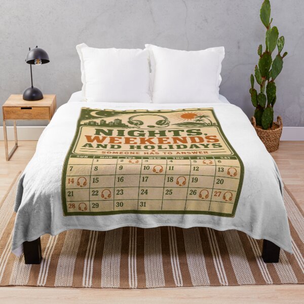 Item preview, Nights Weekends And Holidays Dispatcher Calendar designed and sold by BoosterShop.