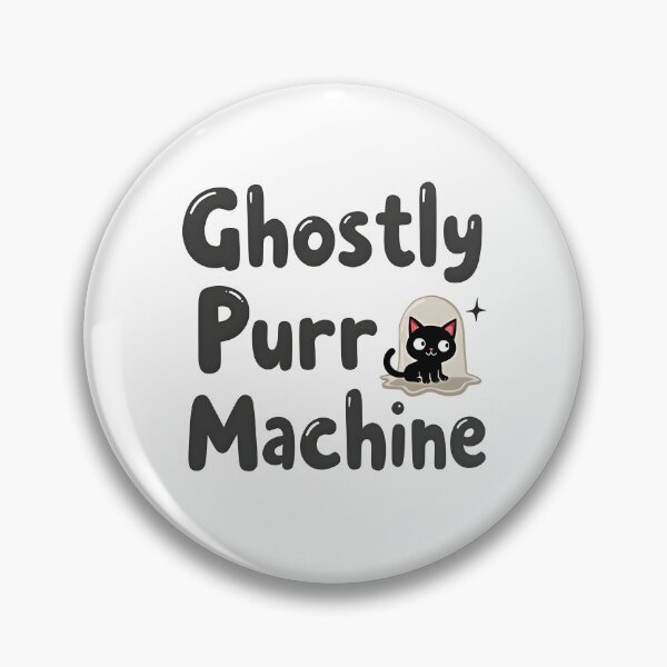 Item preview, ghost purr machine cute cat happy halloween  designed and sold by Panya-Design.