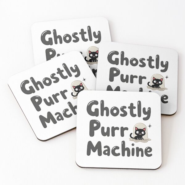 Item preview, ghost purr machine cute cat happy halloween  designed and sold by Panya-Design.