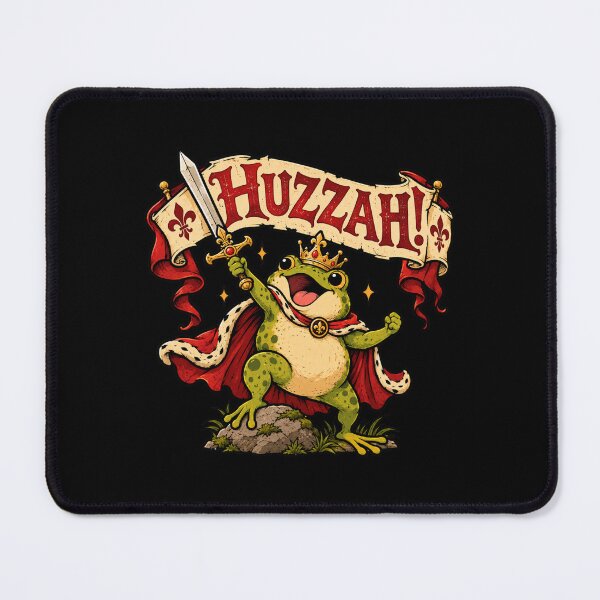 Item preview, Huzzah Frog Knight - Medieval Frog with Sword designed and sold by sekrecja.