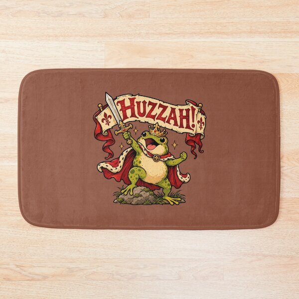 Item preview, Huzzah Frog Knight - Medieval Frog with Sword designed and sold by sekrecja.