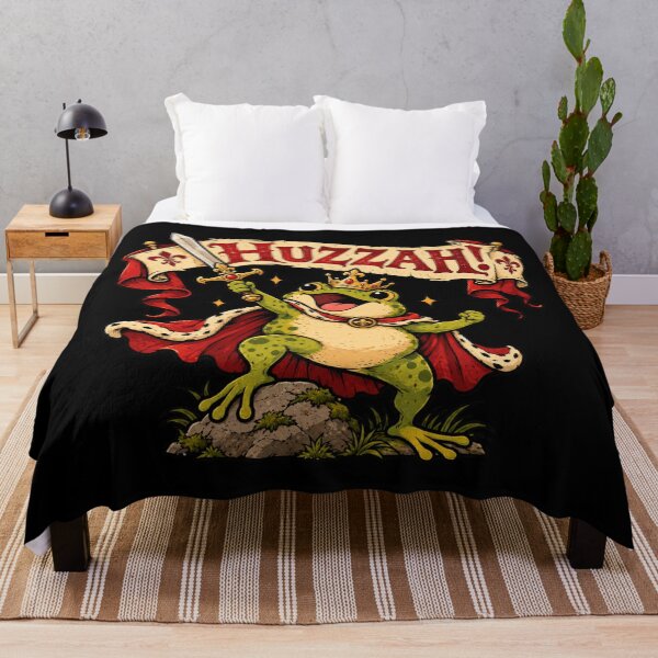 Item preview, Huzzah Frog Knight - Medieval Frog with Sword designed and sold by sekrecja.