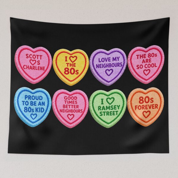 Item preview, Neighbours Scott and Charlene Love Hearts designed and sold by Imemewell.