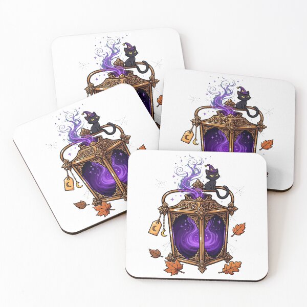 Item preview, Black Cat Witch Lantern designed and sold by LunaGlow Studio.