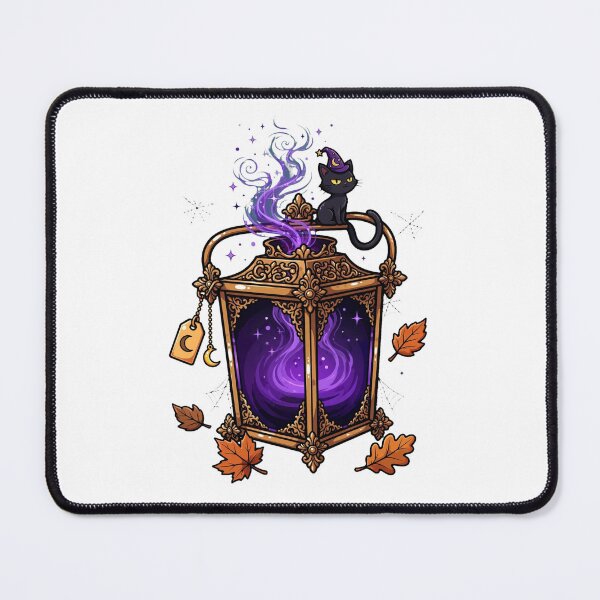 Item preview, Black Cat Witch Lantern designed and sold by LunaGlow Studio.