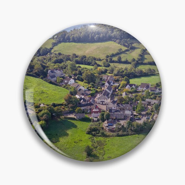 Item preview, Drone view of the village of Branscombe and the coast beyond in Devon England UK designed and sold by John Gilham - Landscape Photography.