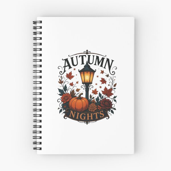 Item preview, Vintage Street Lamp And Pumpkin Autumn Nights Art designed and sold by Créative touche .
