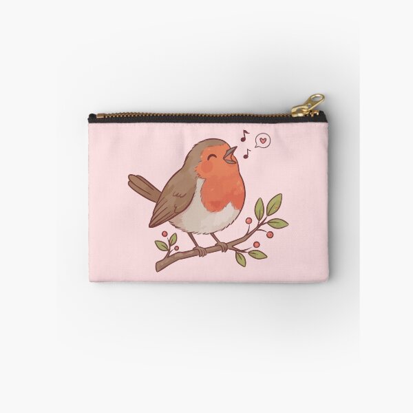 Item preview, Cute Singing European Robin Bird Music Nature Branch designed and sold by Amir Faysal.