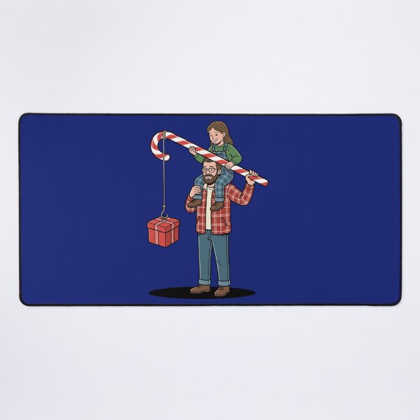 Item preview, Dad Daughter Candy Cane Christmas Fishing Pop Art designed and sold by Rare By Hero.