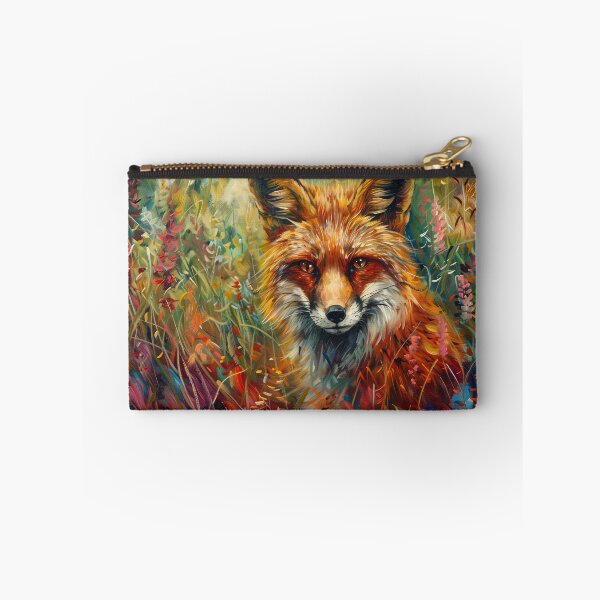 Item preview, Title Wild Fox in a Blooming Meadow Impressionist designed and sold by loirestore.