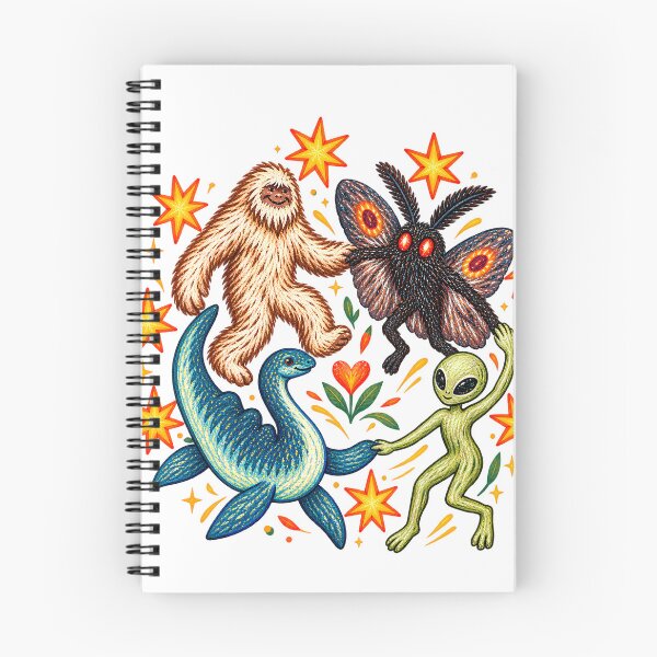 Item preview, Dancing Cryptids Tee Bigfoot Mothman Alien Dinosaur  designed and sold by VGAfanatic.