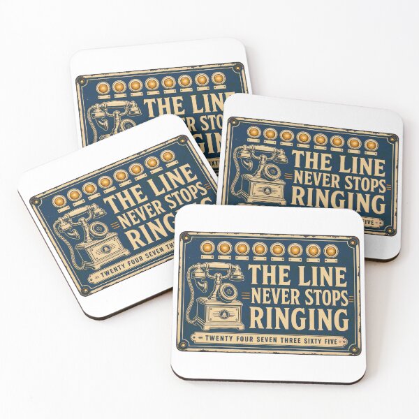 Item preview, The Line Never Stops Ringing Dispatcher Plaque designed and sold by BoosterShop.