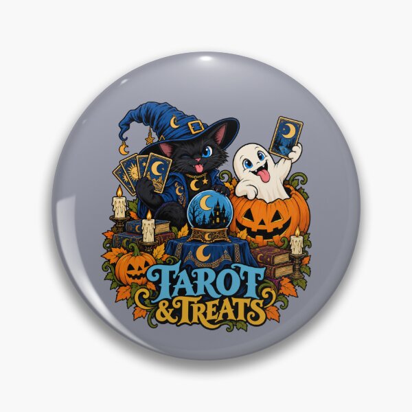 Item preview, Tarot & Treats – Mystic Black Cat Halloween designed and sold by Aimetoi.