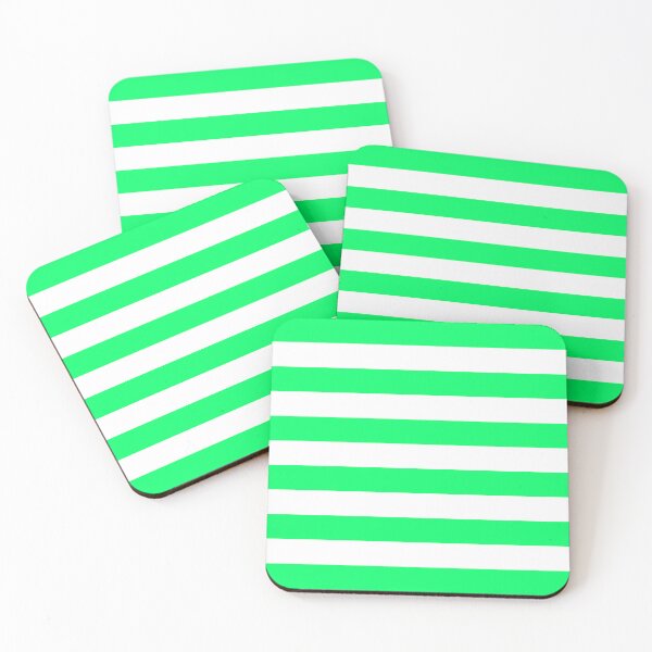 Item preview, Light Green Horizontal Stripes Minimalist Color Block Pattern designed and sold by Jeallan Designs.