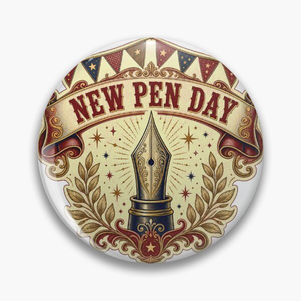 Artikelvorschau, New Pen Day Vintage Fueller Banner Emblem entworfen und verkauft von BoosterShop.