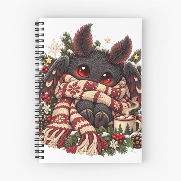 Item preview, Cozy Cryptid Christmas: Cute Baby Mothman Winter Design designed and sold by ZayCreates.