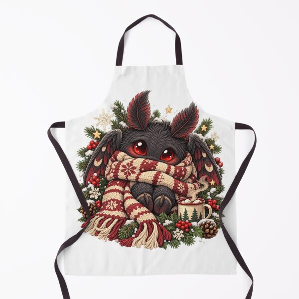 Item preview, Cozy Cryptid Christmas: Cute Baby Mothman Winter Design designed and sold by ZayCreates.
