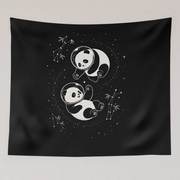 Item preview, Space Pandas Yin Yang - Cute Cosmic Astronaut Panda T-Shirt designed and sold by Eagle Vision Designs.