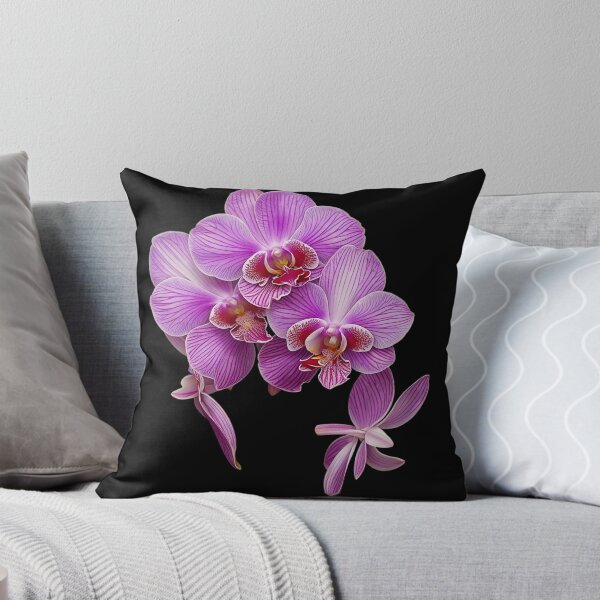Item preview, Magenta Watercolor Vanda Orchid Flower Black Shapes Mania Orchid designed and sold by Shapes-Mania.
