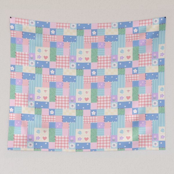 Item preview, hugadino Dino Patchwork Quilt, Dinosaur Fabric Pattern designed and sold by hugadino.