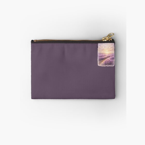 Item preview, Lavender Field at Golden Hour | Impressionist Landscape designed and sold by PawsAndpetalstudio.