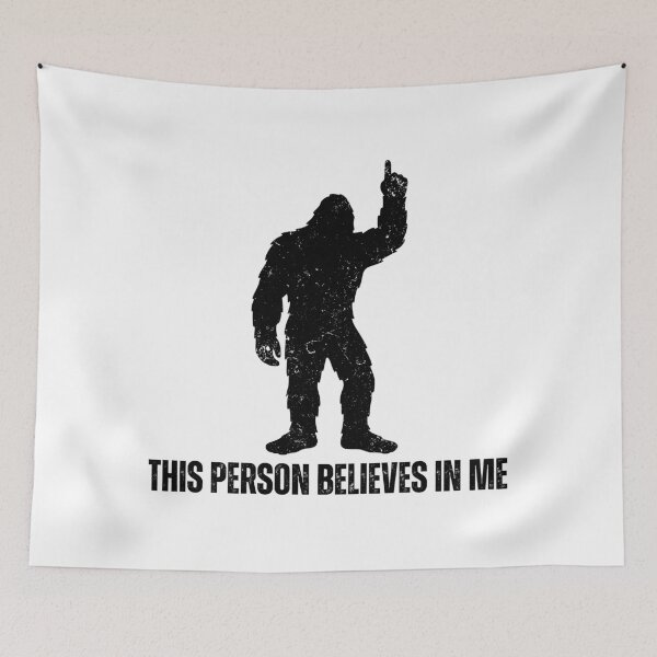 Item preview, Bigfoot - This Person Believes in Me (Black Design) designed and sold by Weird-Wonders.
