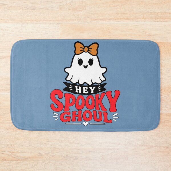 Item preview, Hey Spooky Ghoul Kawaii Ghost with Orange Bow Halloween designed and sold by AstronautMerch.