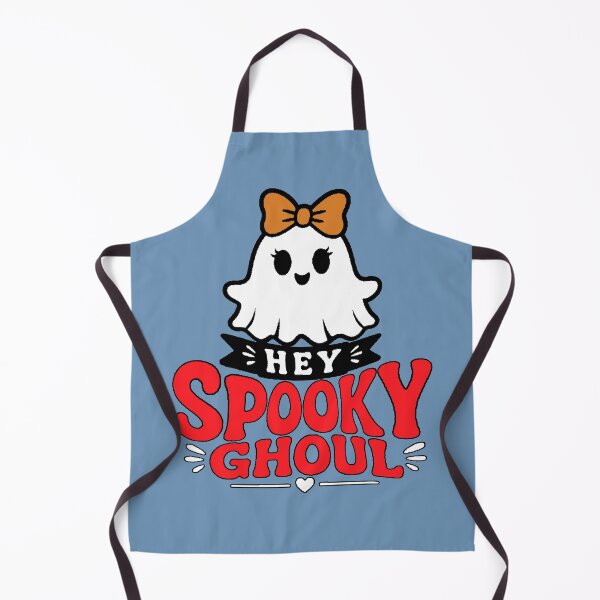 Item preview, Hey Spooky Ghoul Kawaii Ghost with Orange Bow Halloween designed and sold by AstronautMerch.