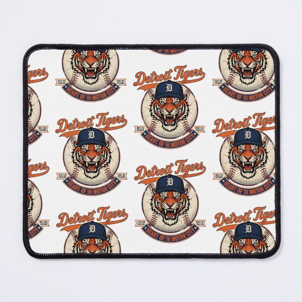 Item preview, Vintage Baseball Tiger Mascot Roaring Heart Of The Motor City Sports Graphic designed and sold by JaPanAnimeSh8.