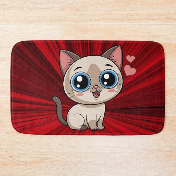 Item preview, Cute Siamese Cat Merry Christmas Holiday Art designed and sold by stormk10.