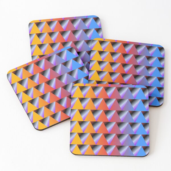 Item preview, Geometric Rainbow Triangles Abstract Pattern Art designed and sold by István Beresnyák.