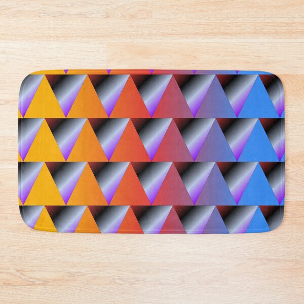 Item preview, Geometric Rainbow Triangles Abstract Pattern Art designed and sold by István Beresnyák.