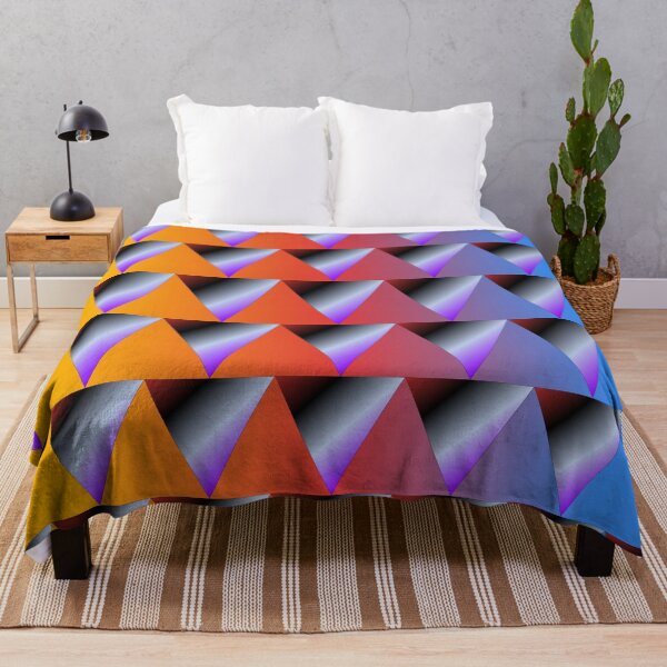 Item preview, Geometric Rainbow Triangles Abstract Pattern Art designed and sold by István Beresnyák.