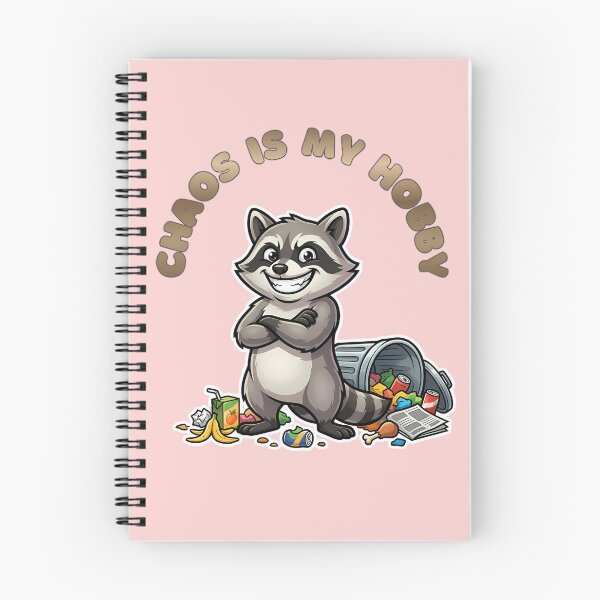 Item preview, Chaos Is My Hobby Raccoon designed and sold by ZeroContextArt.
