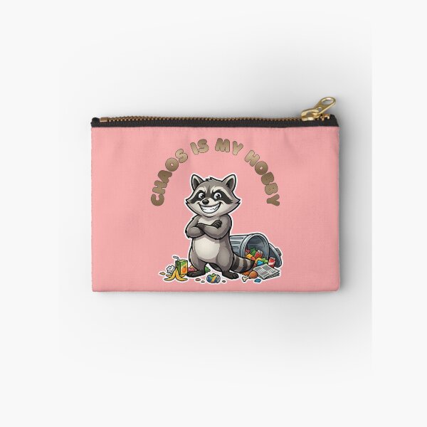 Item preview, Chaos Is My Hobby Raccoon designed and sold by ZeroContextArt.
