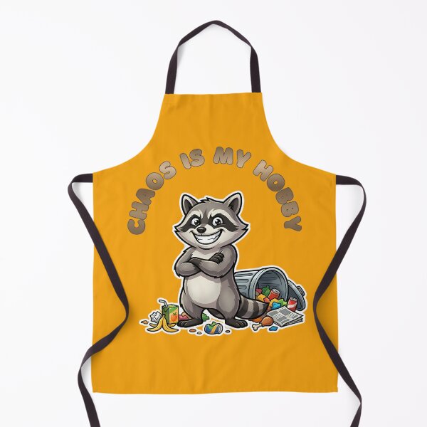 Item preview, Chaos Is My Hobby Raccoon designed and sold by ZeroContextArt.