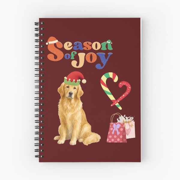 Item preview, Season of Joy – Cute Golden Retriever Christmas Dog Retro Holiday Art designed and sold by Evelashop.
