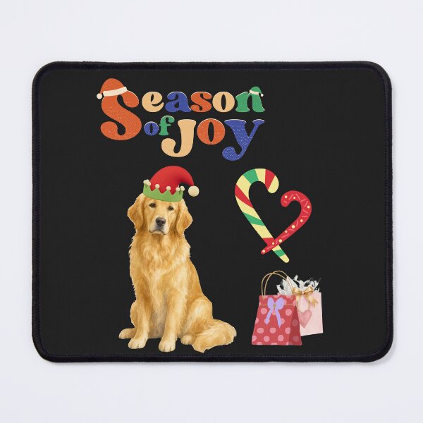 Item preview, Season of Joy – Cute Golden Retriever Christmas Dog Retro Holiday Art designed and sold by Evelashop.