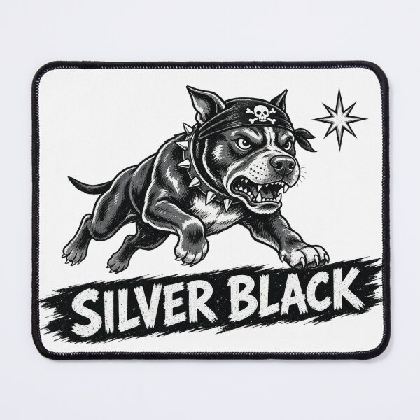 Item preview, Silver Black Dog Flash designed and sold by PhillySportz.