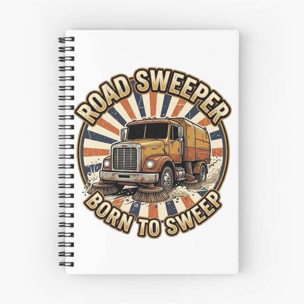 Item preview, Road Sweeper Born To Sweep Vintage Retro Street Sweeper Truck T-Shirt designed and sold by katiecorners.