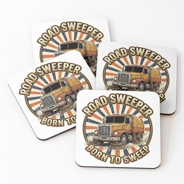 Item preview, Road Sweeper Born To Sweep Vintage Retro Street Sweeper Truck T-Shirt designed and sold by katiecorners.