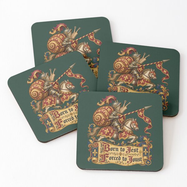 Item preview, Born to Jest Forced to Joust Medieval Snail Knight Humor designed and sold by AmiGraph.