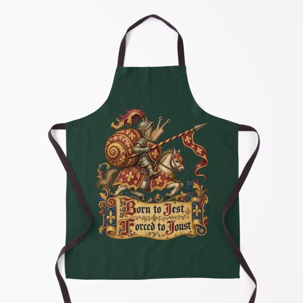 Item preview, Born to Jest Forced to Joust Medieval Snail Knight Humor designed and sold by AmiGraph.