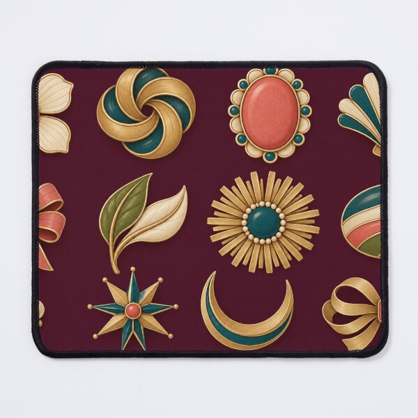 Item preview, Brooch Drawer – Vintage Jewelry Zipper Pouch designed and sold by astersgraphics.