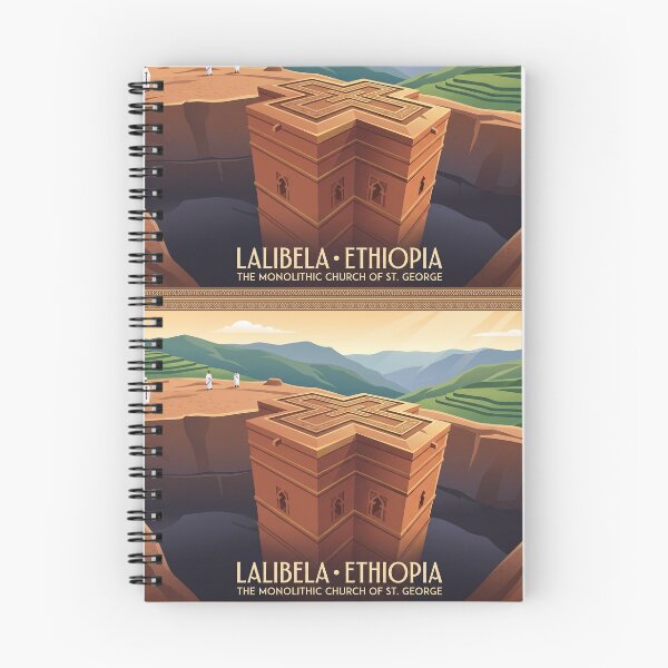Item preview, Vintage Lalibela Travel Poster - Church of St. George, Ethiopia designed and sold by Yabudoux.