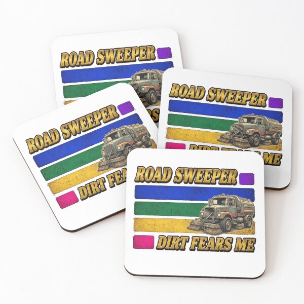 Item preview, Vintage Road Sweeper Truck Dirt Fears Me Street Sweeping Machine T-Shirt designed and sold by katiecorners.