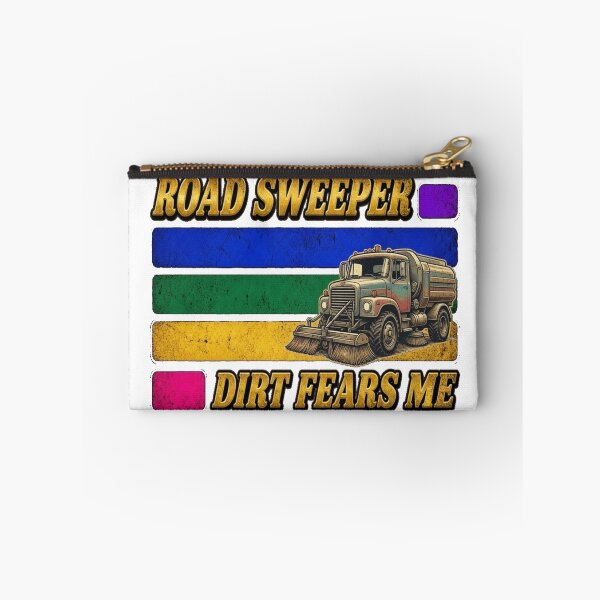 Item preview, Vintage Road Sweeper Truck Dirt Fears Me Street Sweeping Machine T-Shirt designed and sold by katiecorners.
