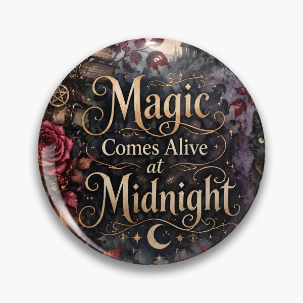 Item preview, Magic Comes Alive at Midnight – Gothic Raven, Black Cat & Full Moon designed and sold by blankTeeShirt.
