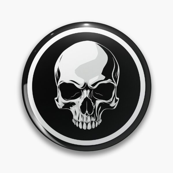 Item preview, Skull with Circular border designed and sold by TheDarkVault.