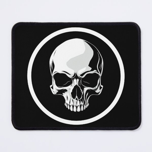 Item preview, Skull with Circular border designed and sold by TheDarkVault.